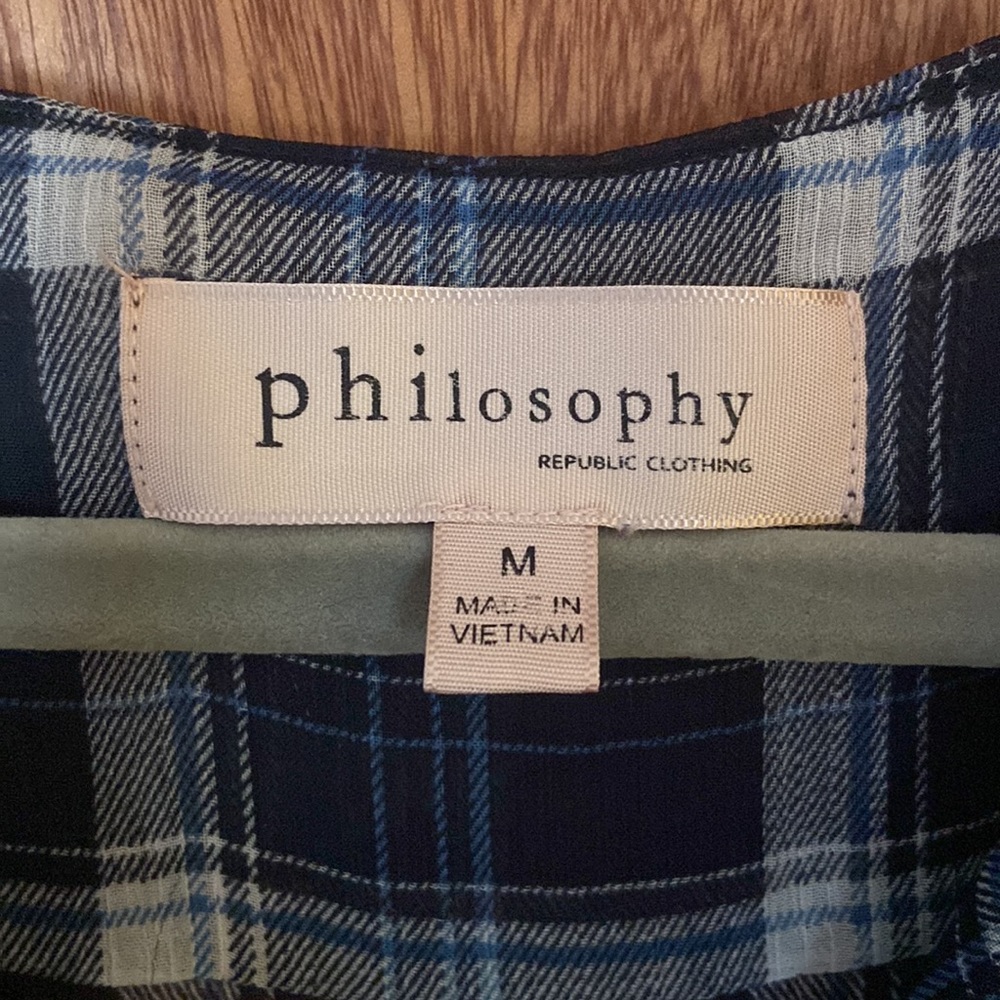 Philosophy Sheer Button-Down Top - image 3